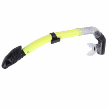 Durable Full Dry Swimming Snorkel with Silicone Mouthpiece - Yellow