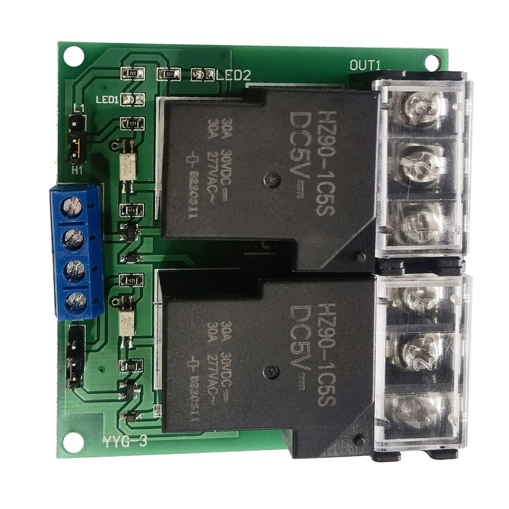 2-Channel 5V Dc 30A Relay Module With Optocoupler Isolation, 66X40x22mm 9391393081600