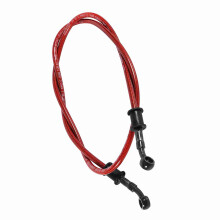Universal 120cm Steel Brake Clutch Oil Hose Line Pipe for Motorcycles in Red