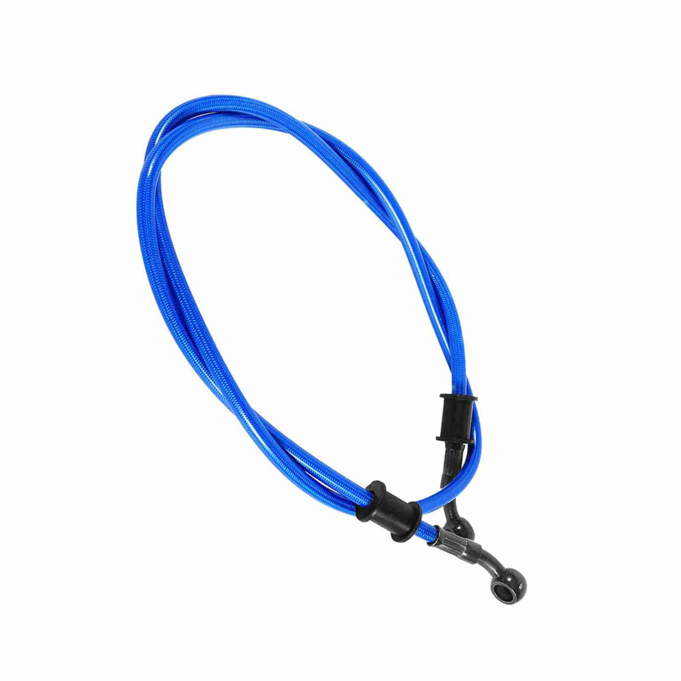 120Cm Motorcycle Brake Hose Steel Braided Blue 7293282959798