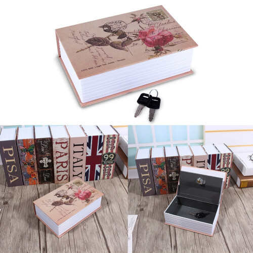 Dictionary Safe Book with Keys, 18x11.5x5.5cm, Sturdy Security Box 2
