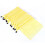 A5 Plastic Zipper Bags File Folder Durable Waterproof Yellow 2