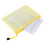 A5 Plastic Zipper Bags File Folder Durable Waterproof Yellow 3
