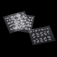 50 Sheets Multicolor 3D Flower Nail Art Stickers Adhesive Decal Decoration