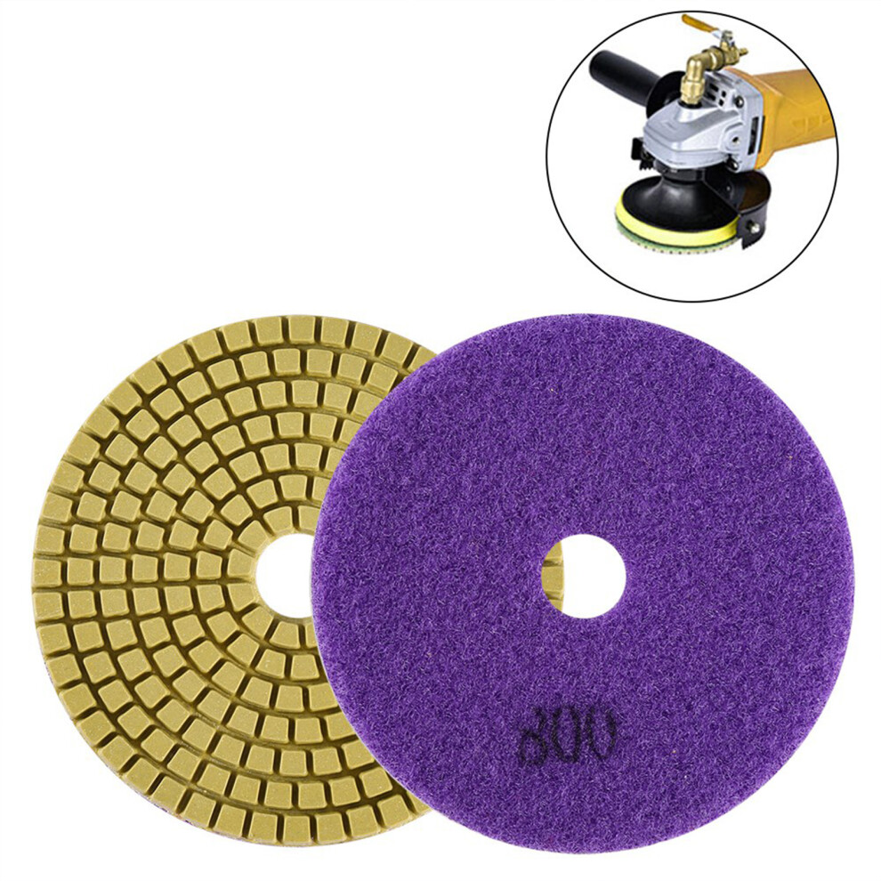 100Mm 4" Wet Diamond Polishing Pad For Granite Marble Stone (Granularity 800) 4961393157787