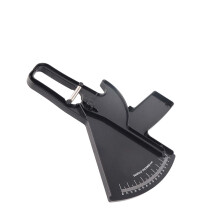 Black Personal Body Fat Caliper 0-80mm Skinfold Thickness Tester