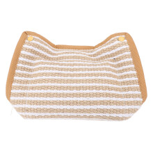 Durable Coarse Jute Dog Bite Pillow with Handles for Training