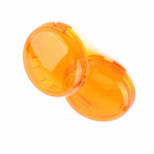 2 pcs Turn Signal Lens Covers for Dyna Softail Sportster 1986-2015 Yellow