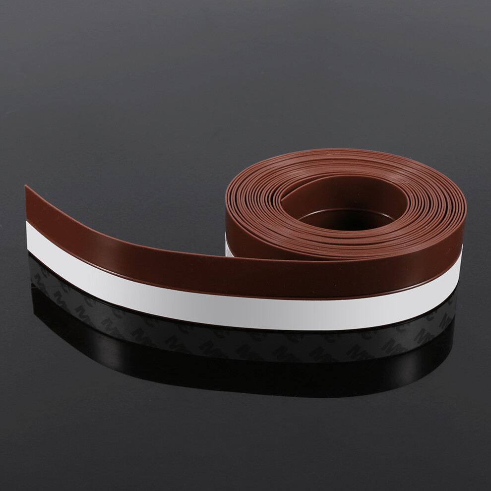 5M Silicone Rubber Draught Excluder Strip Door Window Seal Brown 35Mm 9321393159184