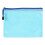 A5 Plastic Zipper Bags Blue - Lightweight Document Folders & Storage 1