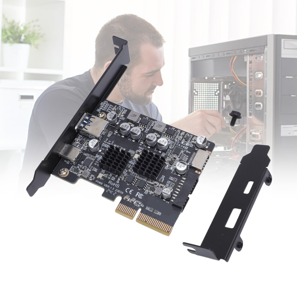 Pcie To Usb 3.2 Expansion Card 10Gbps Pcie3.0 2 Ports 5021393084342