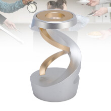 Aluminum Alloy Floating Gyroscope Desktop Metal Decor 65x42mm Silver/Gold