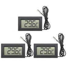 Digitale LCD-thermometer -50C - +110C Temperatuurmeter met 1M NTC-sonde voor koelkast, vriezer, koelkast, aquarium