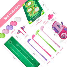 Family Allocated Golfing Set Toy for All Epochs Outdoor-Pink