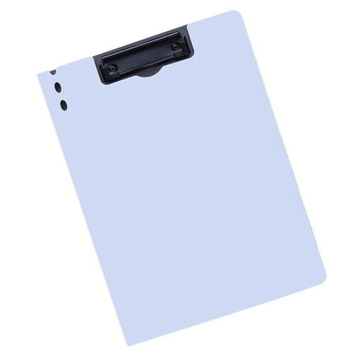 Document Organiser Clipboard With Vertical Metal Clip-Sky Blue