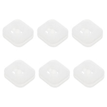 6Pcs Tennis Racket Vibration Dampeners-Transparent color