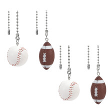 Decorative Pull Chains for Ceiling Fan Switches-baseball