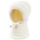 Knitted Lined Winter Visors with Adjustable Minimalists-White 1
