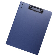 File Organiser with Writing Board and Metal Clip For-Navy Blue