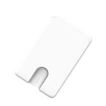 Phone Wallet Stick On,Silicone Phone Card Holder,Credit-White