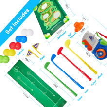 Flexible Golfing Play Three wheeled Backyard Beach Garden-Blue