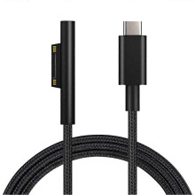 Nylongeflochtenes USB-C-Ladekabel für das Surface Pro 6/5/4/3 Surface Laptop 1,5 m 45W 15V PD-Netzteil