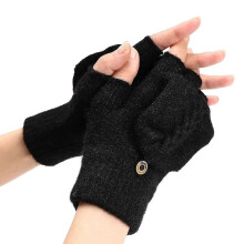 Universelle Winterklappenhandschuhe, verdicktes Acryl-Touchscreen-Schreibdesign für kaltes Wetter Outdoor-Skifahren und