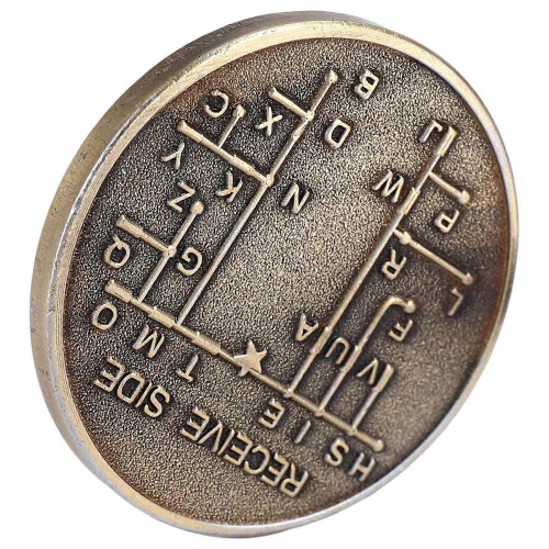 CW Morse Code Commemorative Coins CW Training Coin Morse Code Training Coin for Novice Radio Enthusiasts