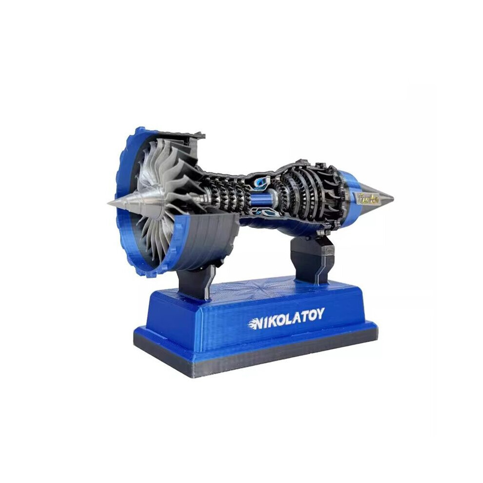 NIKOLA TOY Turbofan Engine Model Aviation Aircraft Power Turbine for Aviation Enthusiasts and Collectors C