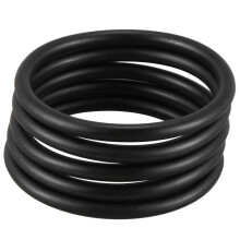 5 Peças de Anel O de Borracha Nitril Preta Acrilonitrilo Butadiena Vedação de 50mm x 4mm