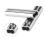 100pcs Copper Double Barrel Crimp Sleeves 1.0mm-2.0mm Silver 15