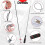 4 Pack Telescoping Magnet Pick-Up Tool Set, Extendable Magnetic Telescoping Pickup Tool 1-15 LB & 23inch Bendable Spring 4