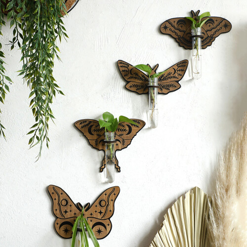 Decorative Wood Wall Shelf Specially Designed For Plant-ms9539 2