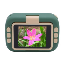 48MP Camera Toy with Tripod, 4x Zoom, 180 Flip Screen, 600mAh Green