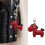 2Pcs Adorable Horse Charm Key Ring PU Leather Multipurpose-3 3