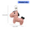 2Pcs Adorable Horse Charm Key Ring PU Leather Multipurpose-3 4