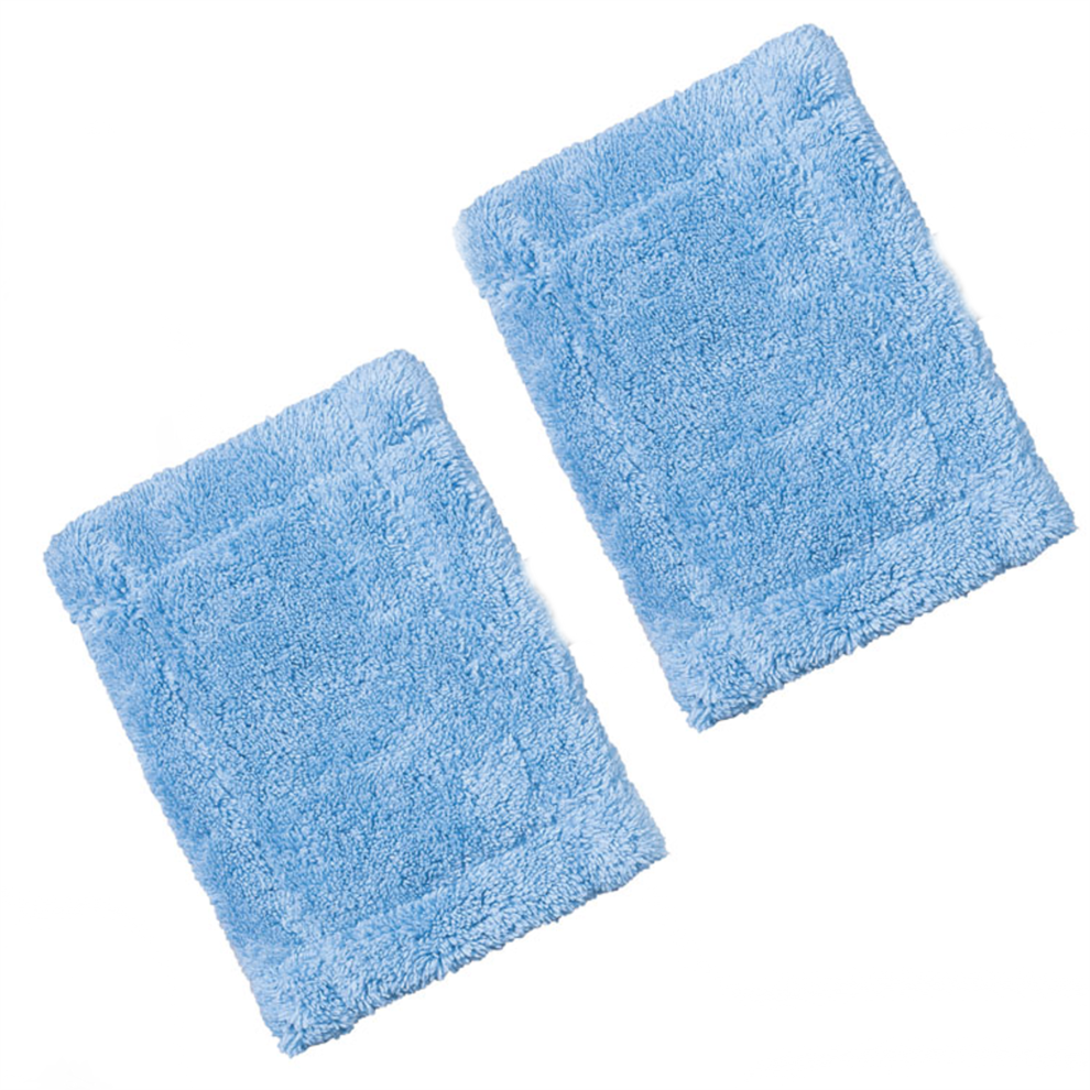 B&Q - Twin Pack Replacement Microfibre Soft Cloth Removable Pad For Telescopic Handheld Cleaner - Image 2
