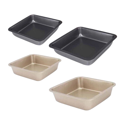 Square Pan With Even Heating For Home-8 inches Black model 1