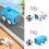 Children Remote Control Toy Car with Gesture-white bus 2
