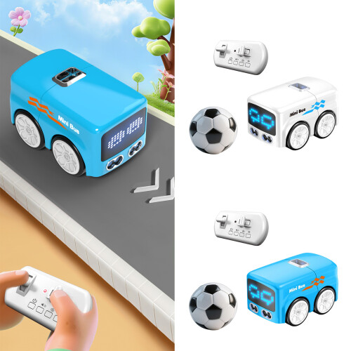 Children Remote Control Toy Car with Gesture-white bus 1