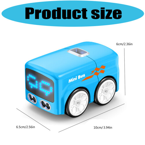 Children Remote Control Toy Car with Gesture-white bus 2