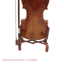 Universal Adjustable Plastic Violin Stand for 4/4 to 1/4 Sizes with Bow Holder