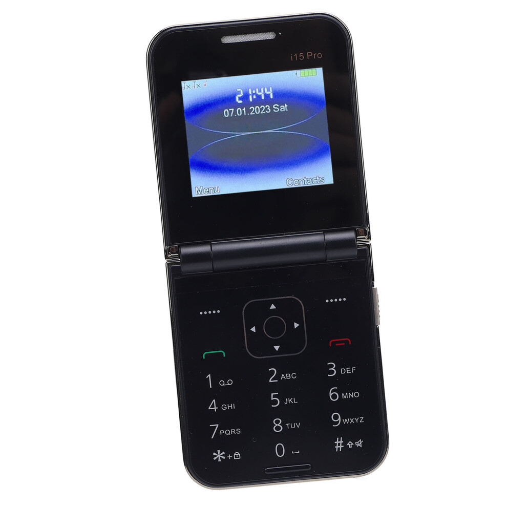 Unlocked Senior Flip Phone 2.4" Dual SIM Gold with Torch & FM