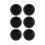 6Pcs Plastic Blanking End Cap Pipe Tube Insert Plug Cover 40mm Black 2