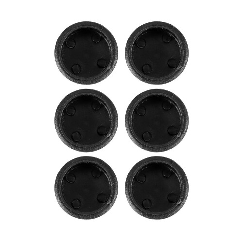 6Pcs Plastic Blanking End Cap Pipe Tube Insert Plug Cover 40mm Black 1