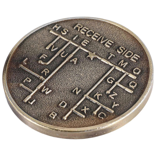CW Morse Code Commemorative Coins CW Training Coin Morse Code Training Coin for Novice Radio Enthusiasts 2