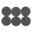 6Pcs Plastic Blanking End Cap Pipe Tube Insert Plug Cover 40mm Black 4