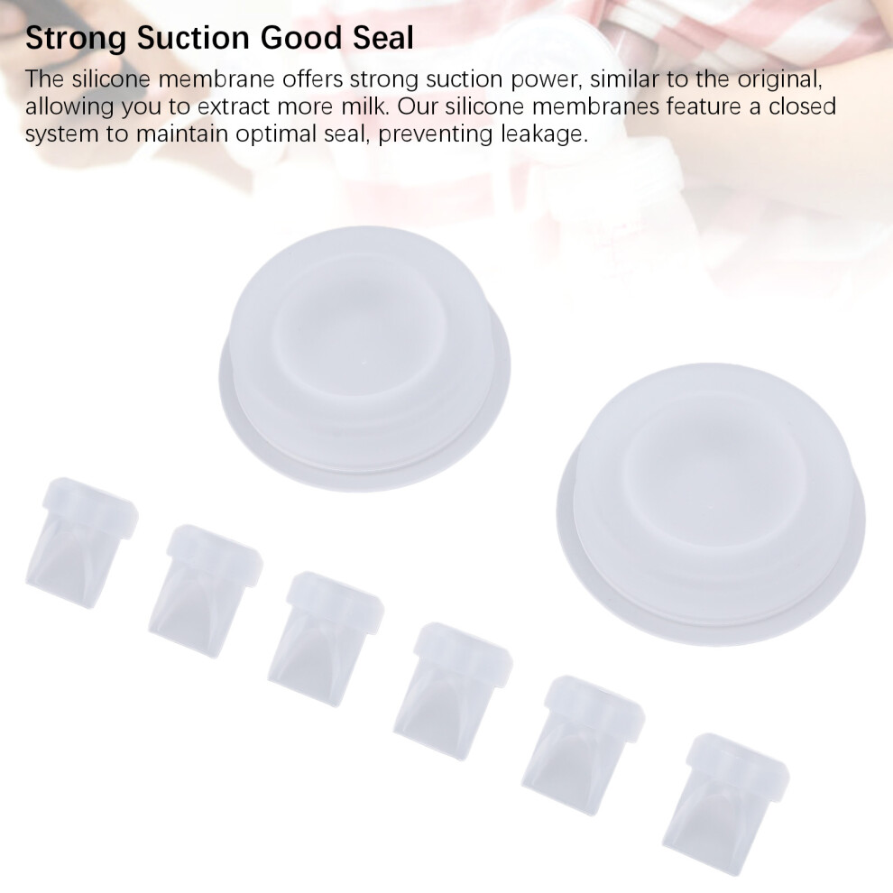 6pk Duckbill Valves & 2pk Silicone Diaphragm