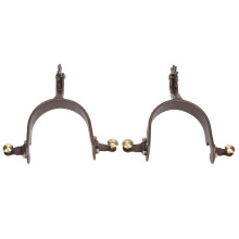 2Pcs Vintage Bronze Western Cowboy Spurs 80x80mm Low Carbon Steel