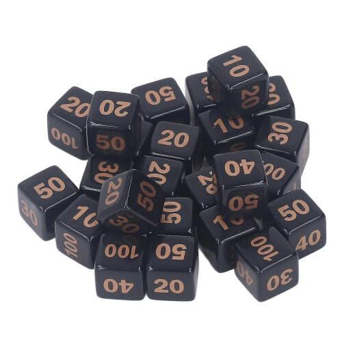 24pcs D6 Polyhedral Dice 14mm Acrylic Waterproof Balanced Game Dice For Table Games 2